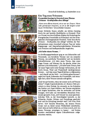Ein Tag zum Träumen - Frauenkirchentag in Neuwied